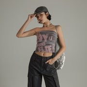 Vintage That Boy Sleeveless Tube Top