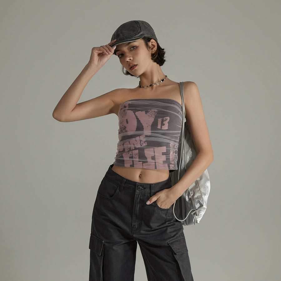 CHUU Vintage That Boy Sleeveless Tube Top