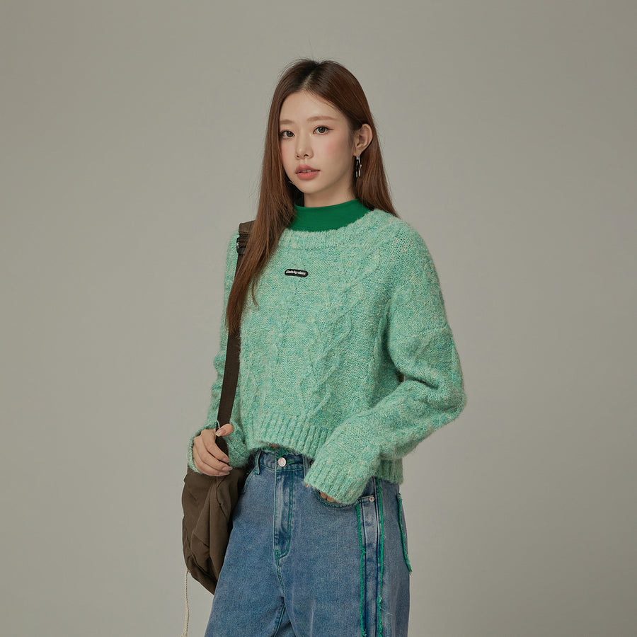 CHUU Twisted Loose Fit Knit Sweater