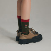 Mushroom Color High Socks