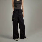 Frayed Sides Pocket Pants