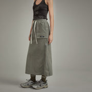 Pocket Casual Long String Skirt