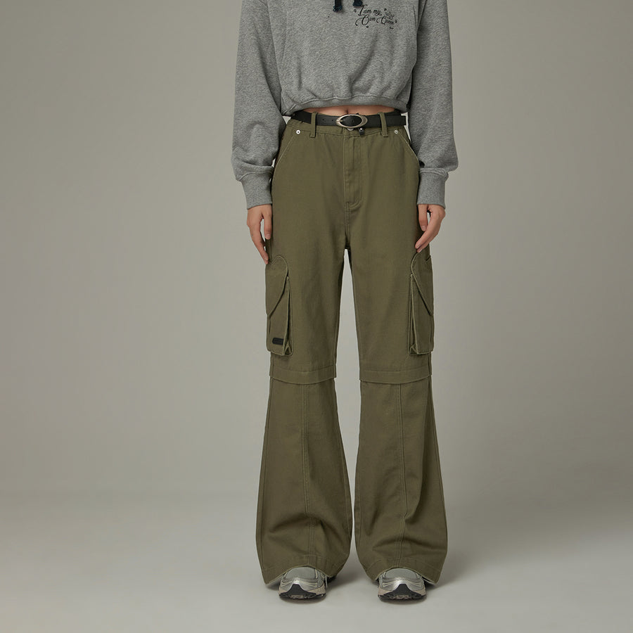 CHUU Bootcut Cargo Pocket Pants