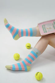 Heart Stripe High Socks