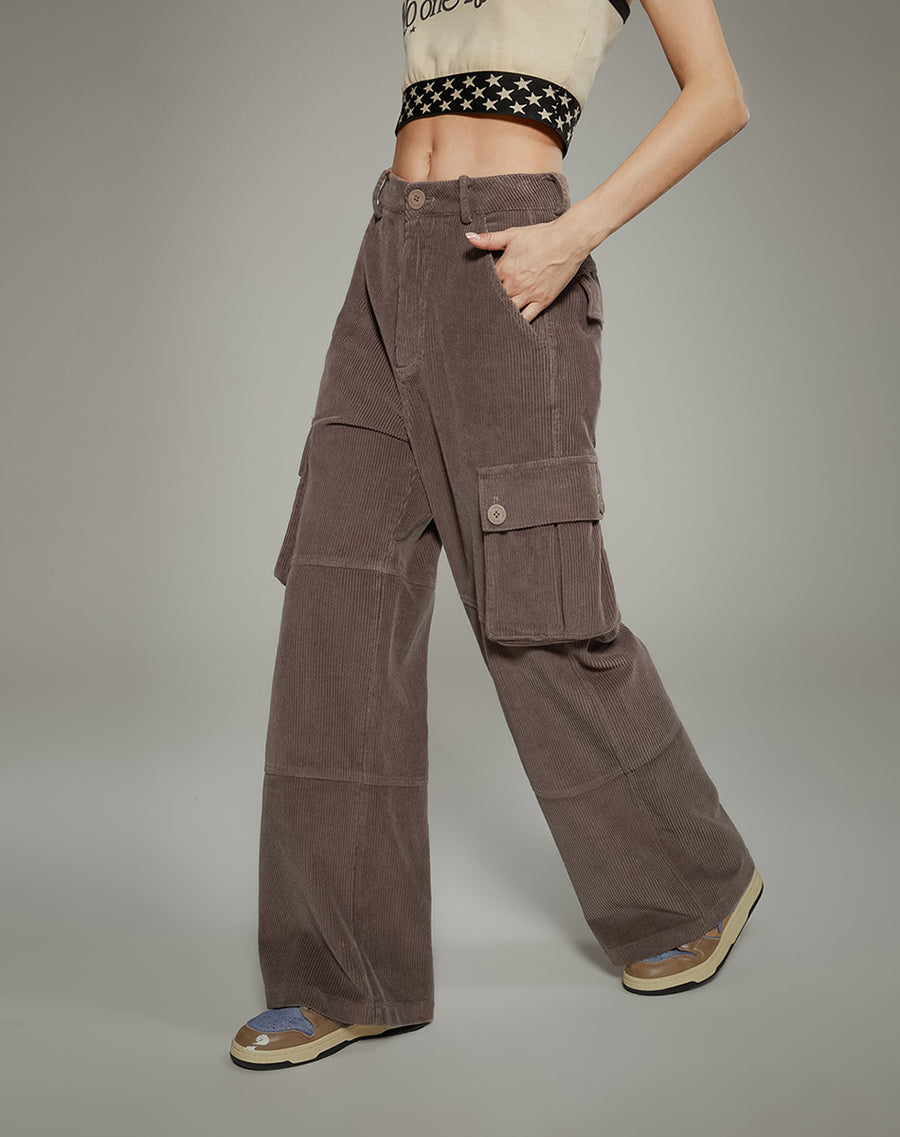 CHUU Corduroy Cargo Pants