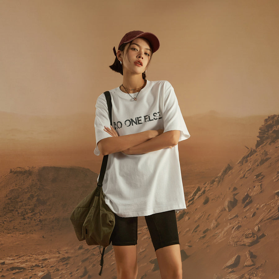 CHUU Logo Cotton Boxy T-Shirt