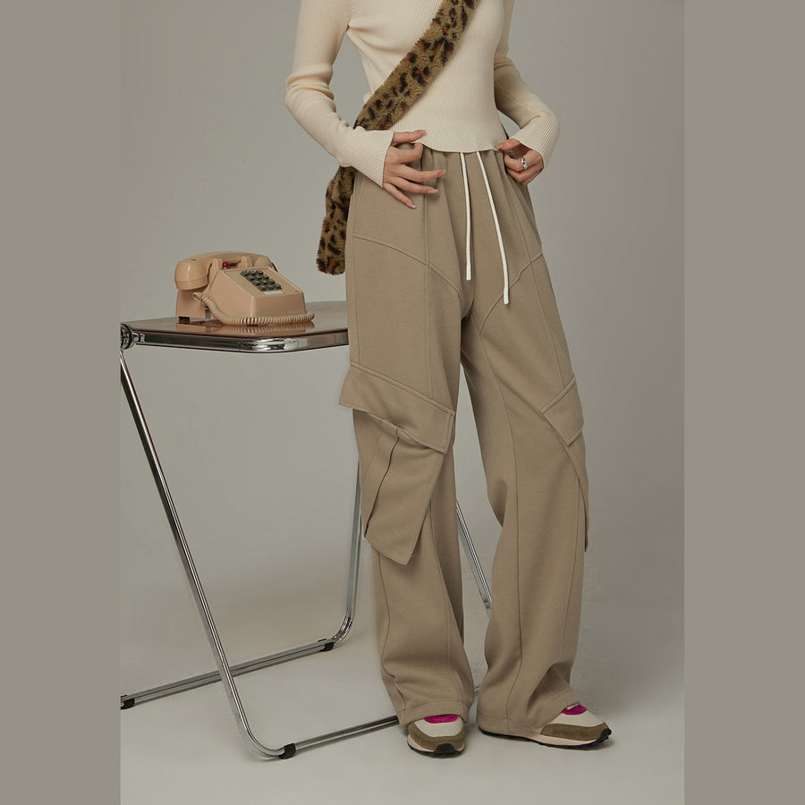 CHUU Elastic Waist Pocket Sweatpants