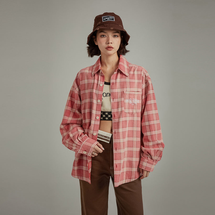 CHUU Check Loose Fit Shirt