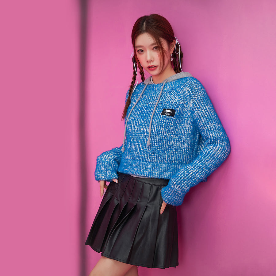 CHUU Color Crop Knit Sweater