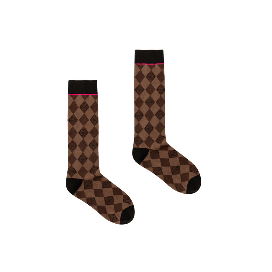 CHUU Argyle Color High Socks