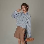 Stripe Loose Fit Long Sleeve Shirt