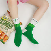 Frilly Color High Socks