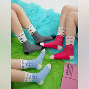 Logo Multi Heart Ribbed High Socks