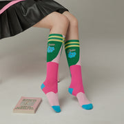 Sporty Color Knee Socks