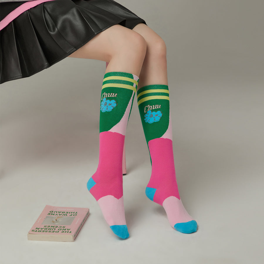 CHUU Sporty Color Knee Socks