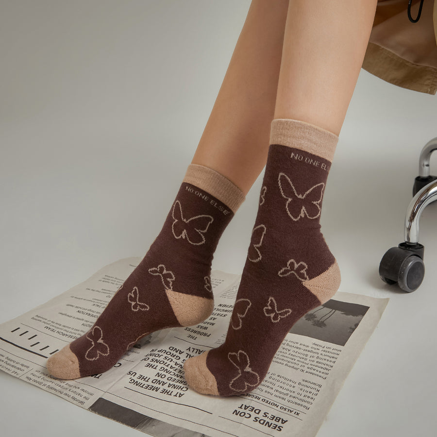 CHUU Butterfly Socks