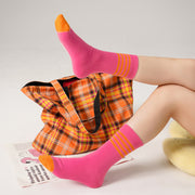 Logo Stripe Color High Socks