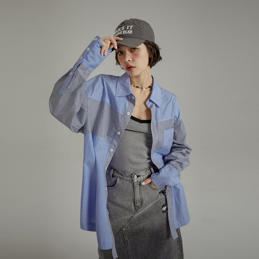 CHUU Daily Color Contrast Loose Fit Shirt