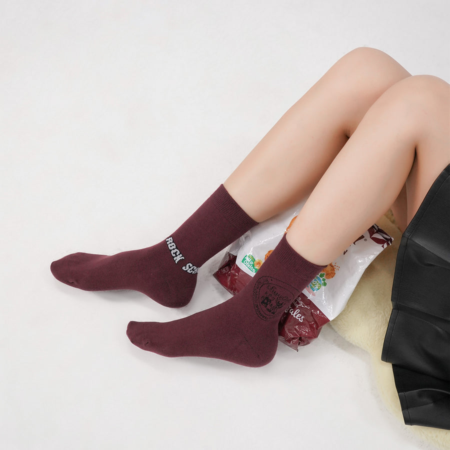 CHUU Character Lettering Socks