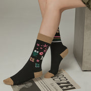 Animal Character Lined Color Socks