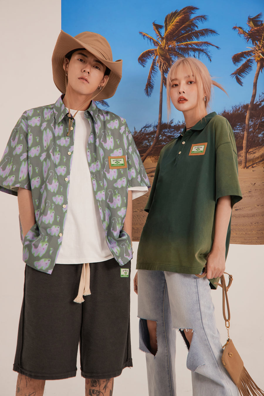 CHUU Outerspace Print Shirt