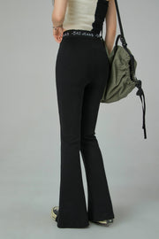 X-Cross Waist Banding Bootcut Pants