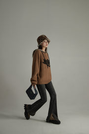 Boyfriend Round Neck Loose Sweater