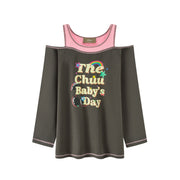 Baby'S Day Off-Shoulders T-Shirt