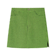 Hit Reset Houndstooth Skirt