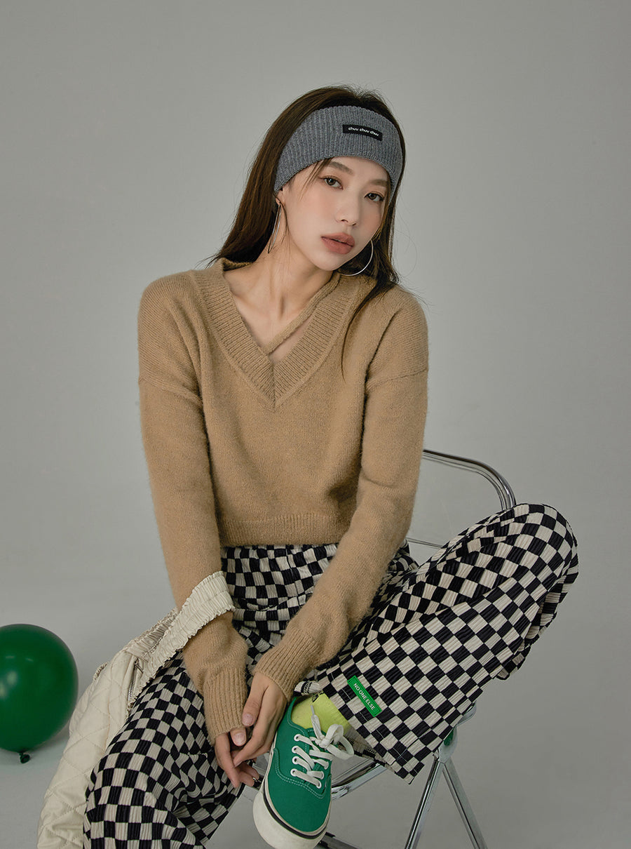 CHUU Recognize The Symbols Knit Sweater