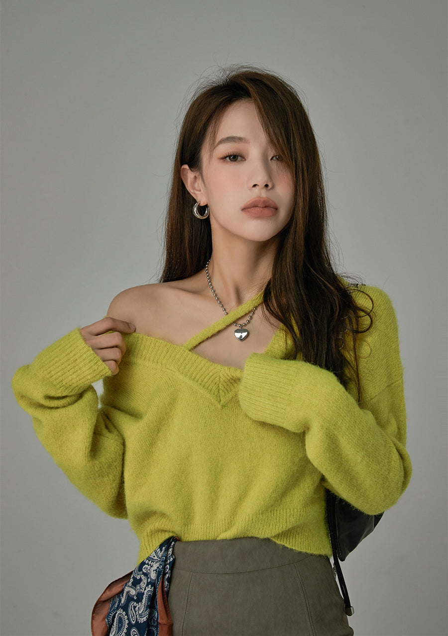 CHUU Recognize The Symbols Knit Sweater