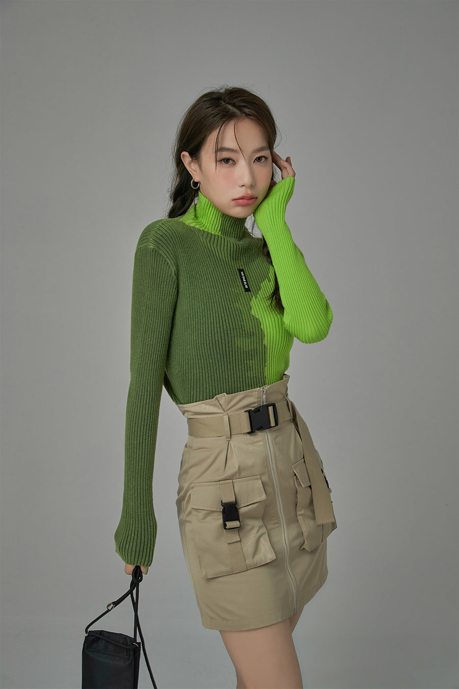 CHUU Exploring My Options Knit Top