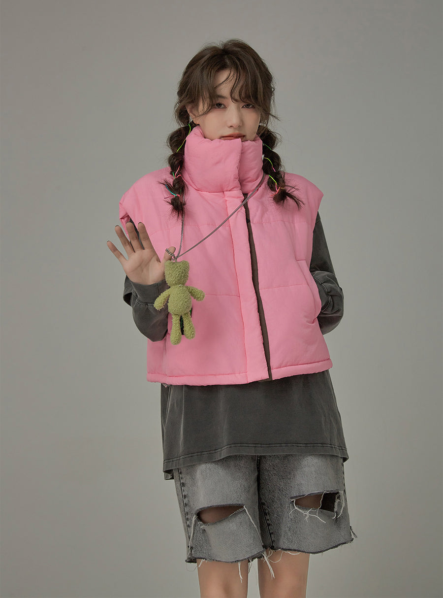 CHUU Pretty Pinky Winter Padded Vest