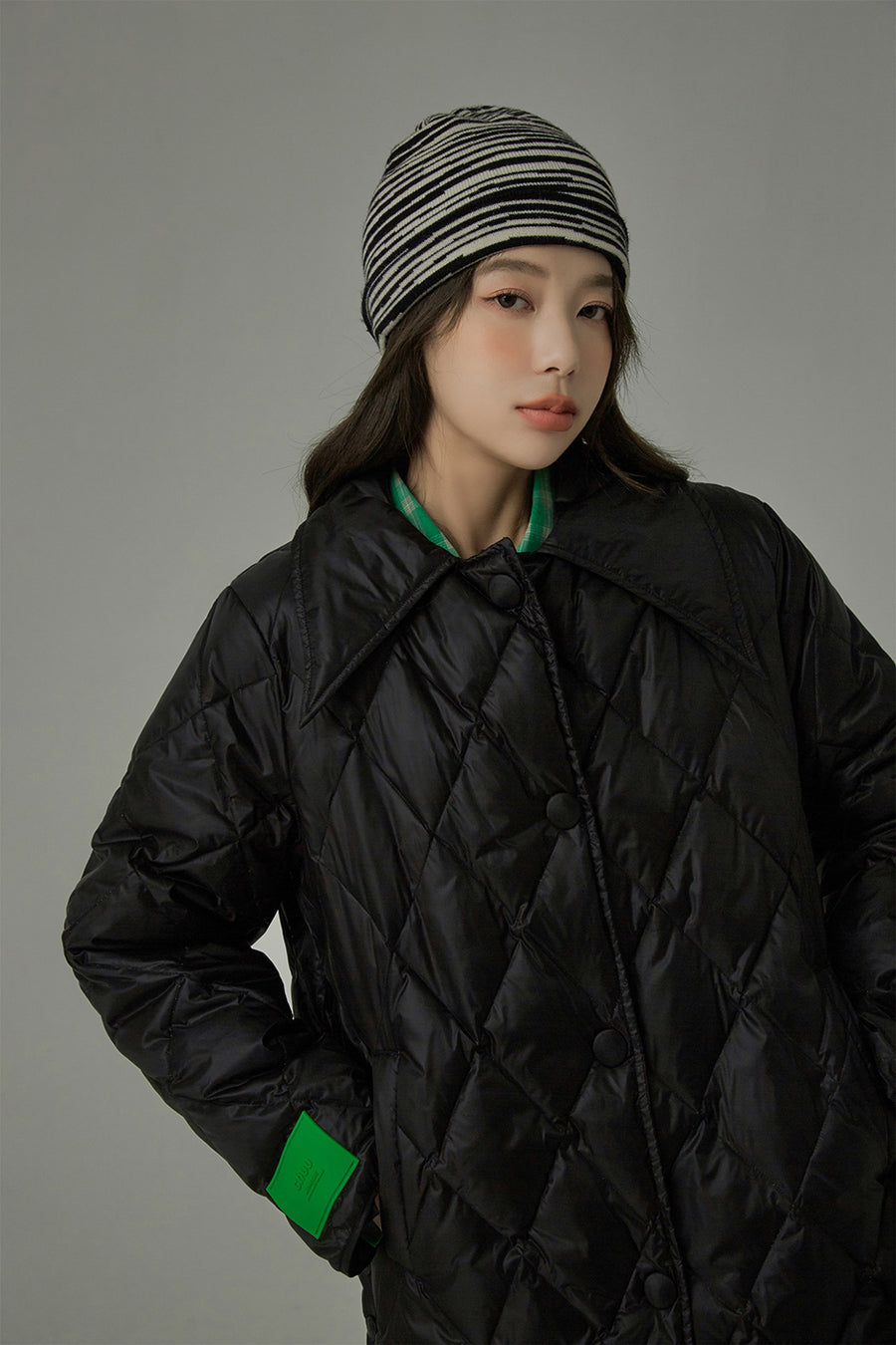 CHUU The Power Of Silence Quilted Padded Jacket