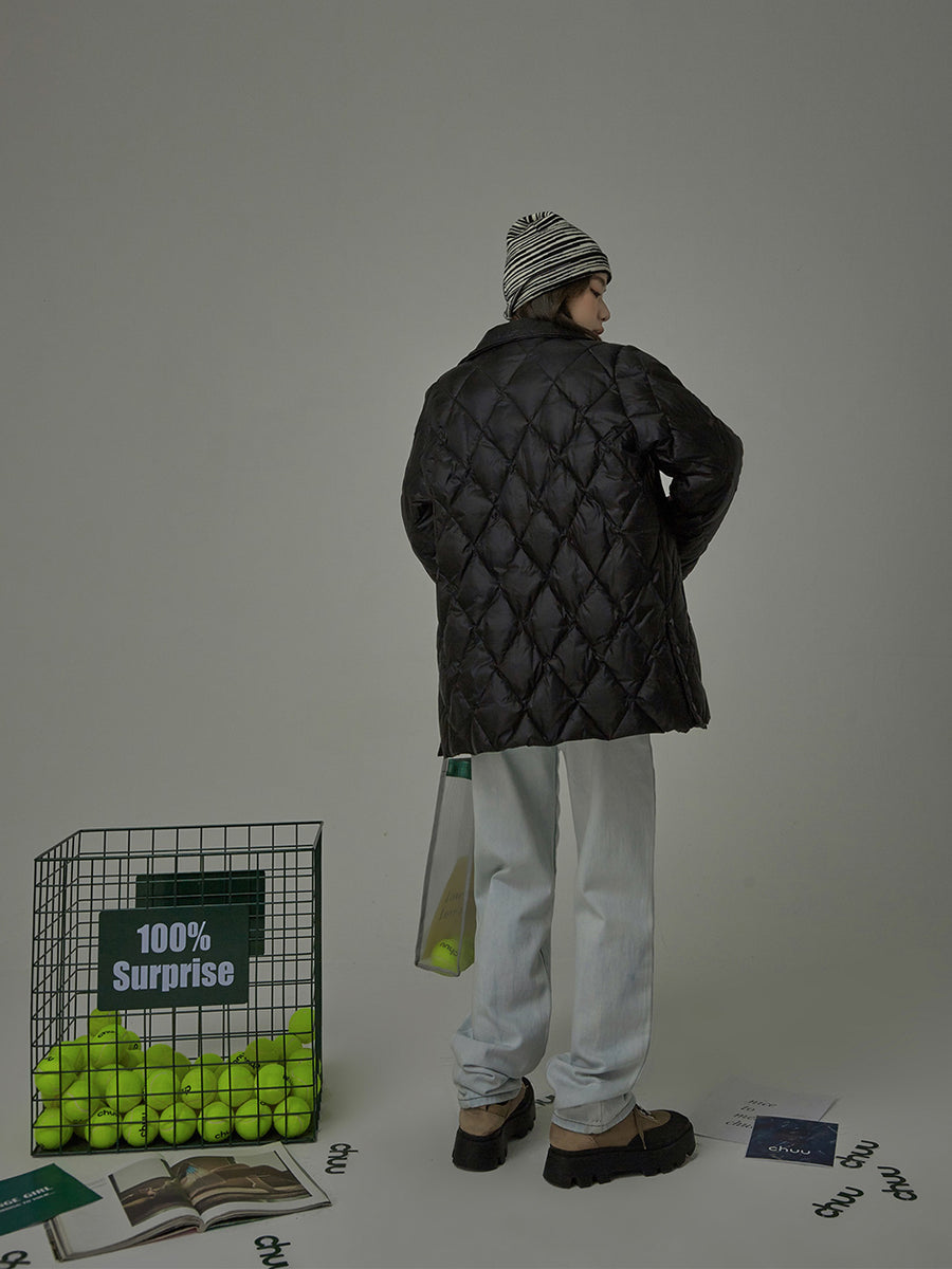 CHUU The Power Of Silence Quilted Padded Jacket