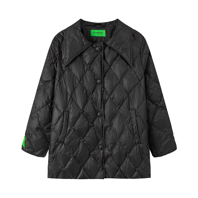 CHUU The Power Of Silence Quilted Padded Jacket