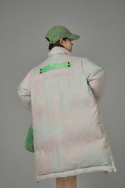 Pastel Clouds Long Padded Coat