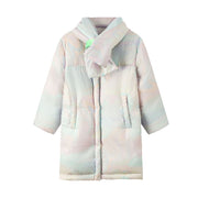 Pastel Clouds Long Padded Coat