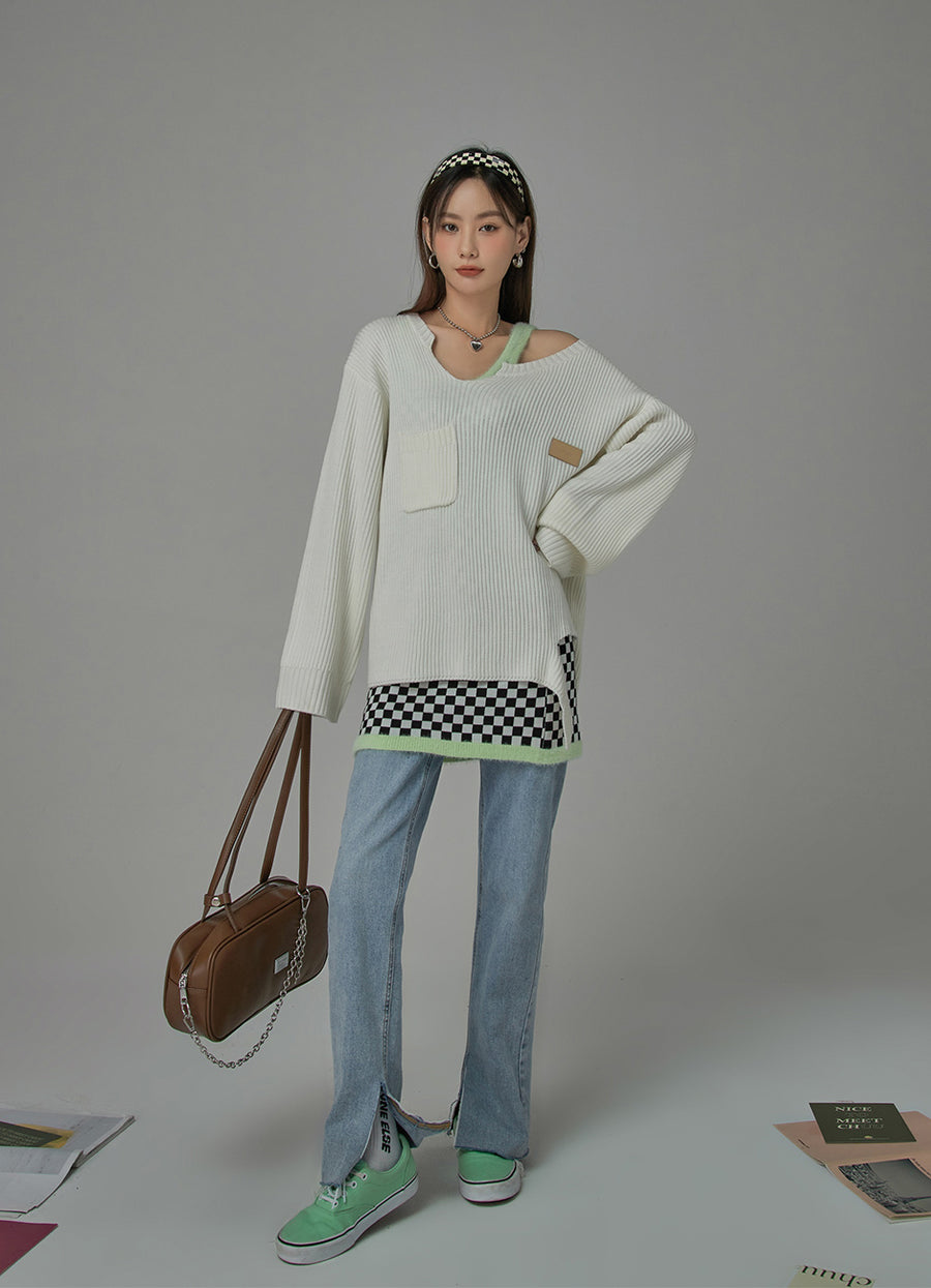 CHUU Sugar Vibes Knit Sweater