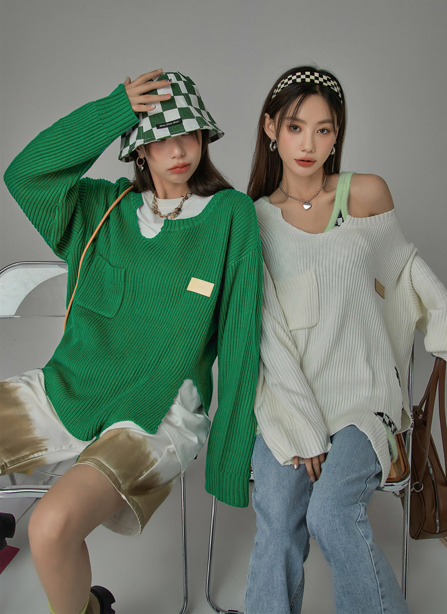 CHUU Sugar Vibes Knit Sweater