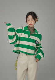 Here We Go Again Stripes Sweatshirt