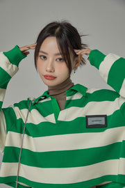 Here We Go Again Stripes Sweatshirt