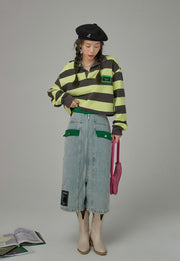 Here We Go Again Stripes Sweatshirt
