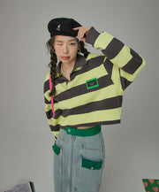 Here We Go Again Stripes Sweatshirt