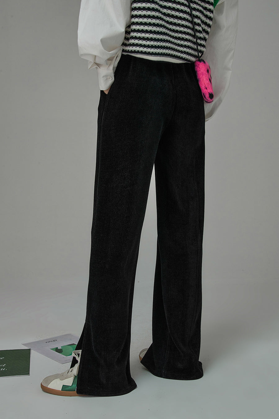 CHUU Some Expectations Ribbed Pants