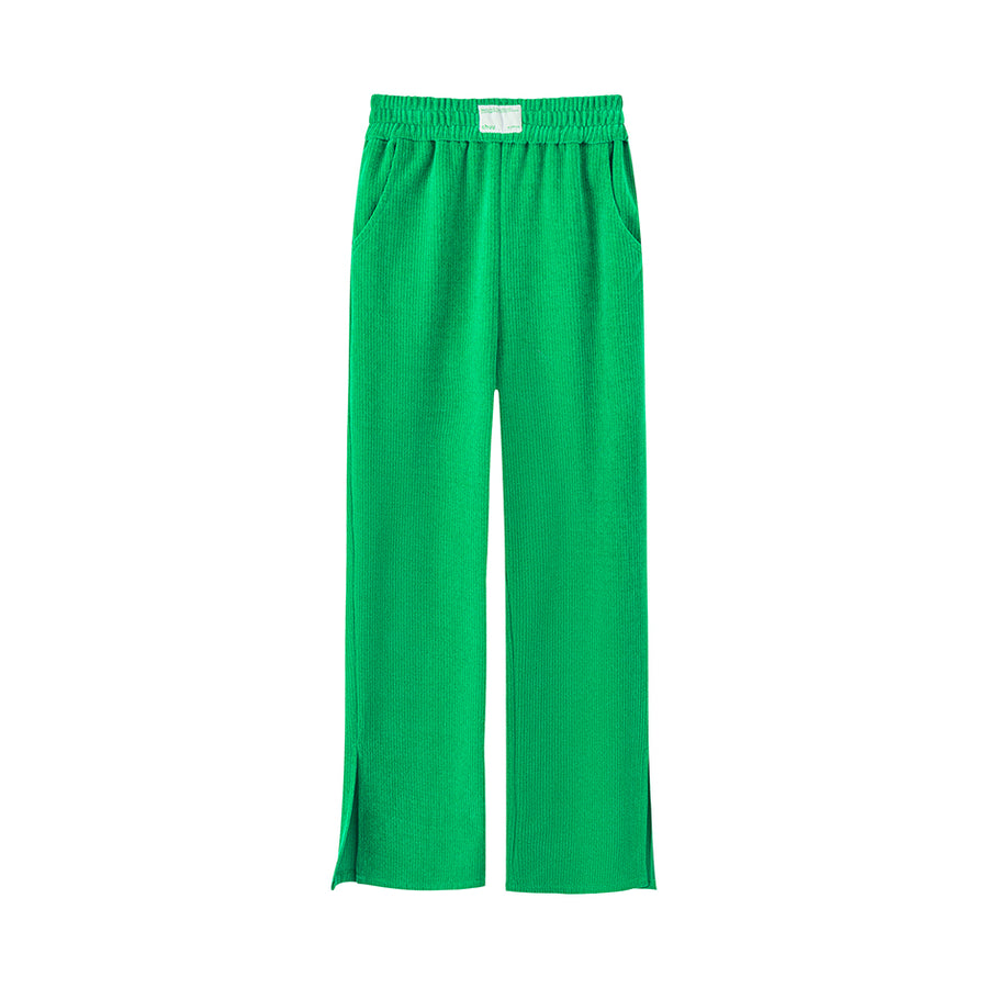 CHUU Some Expectations Ribbed Pants
