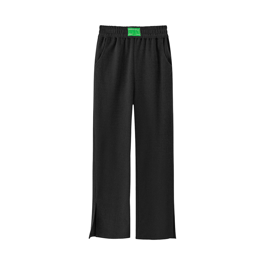 CHUU Some Expectations Ribbed Pants