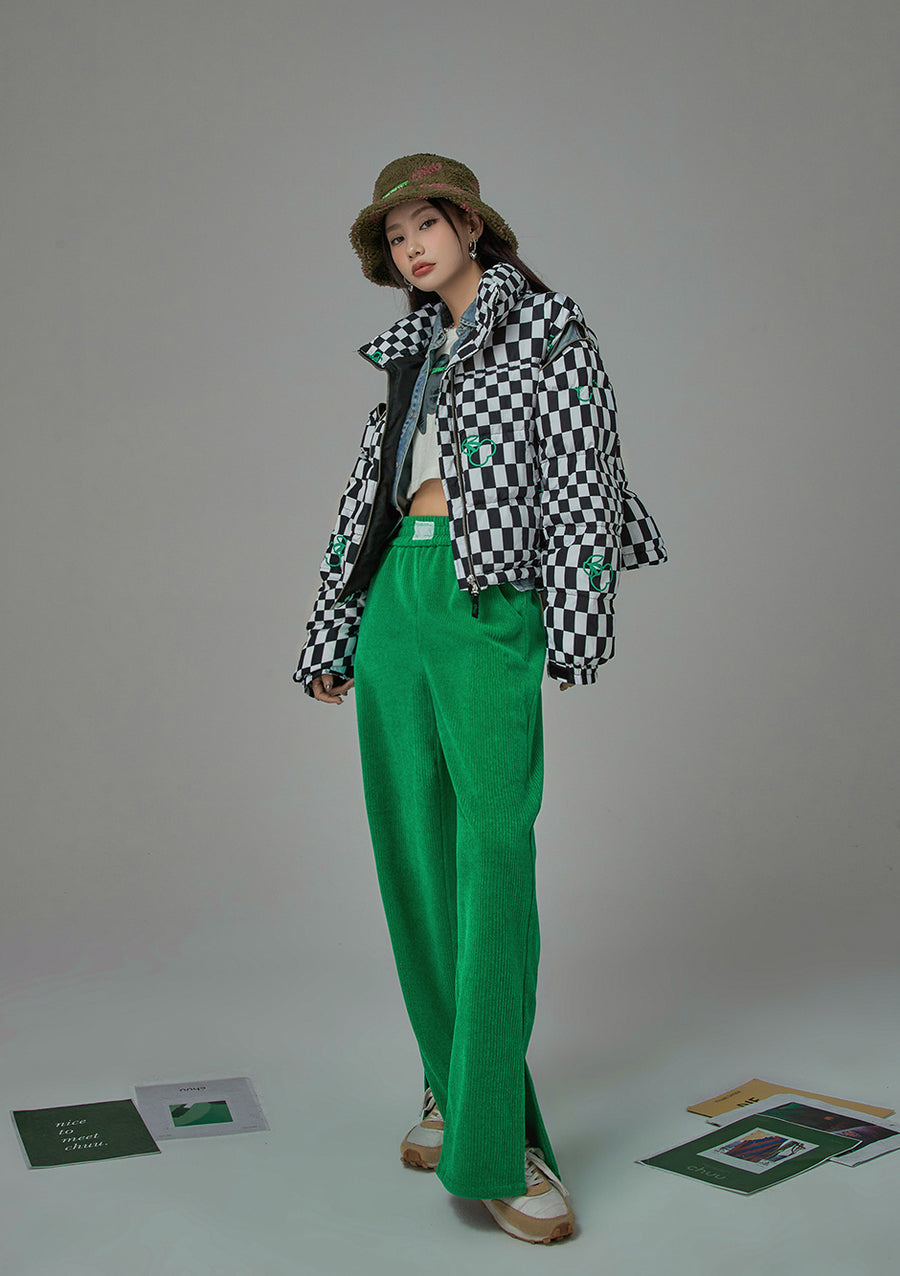 CHUU Some Expectations Ribbed Pants