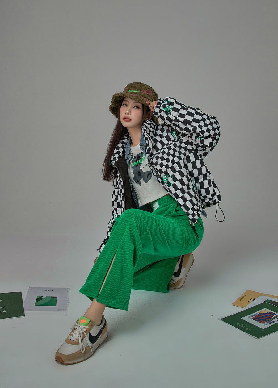 CHUU Some Expectations Ribbed Pants