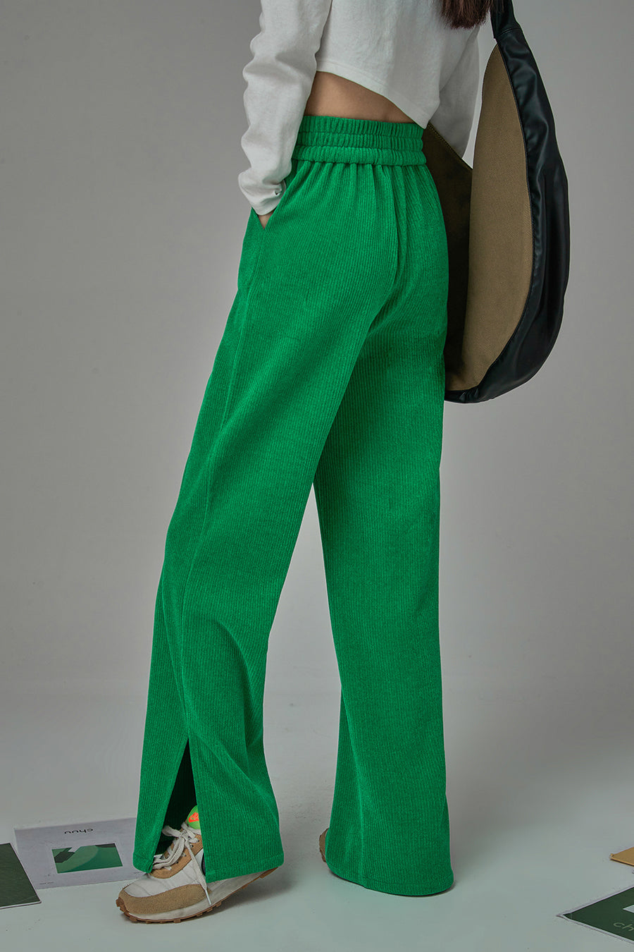 CHUU Some Expectations Ribbed Pants